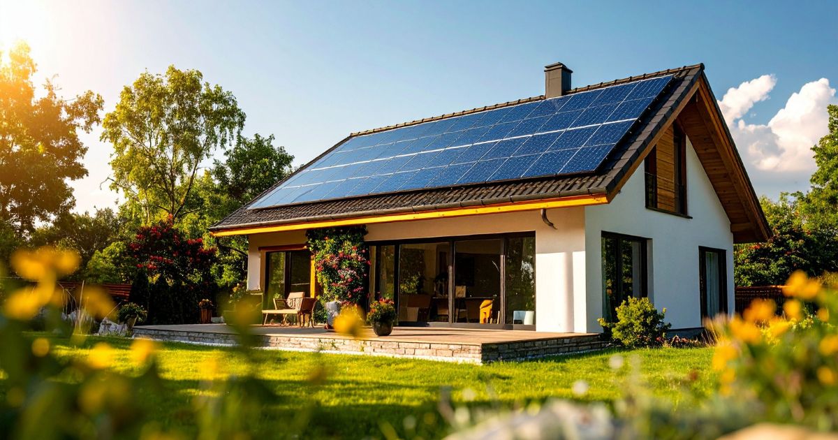 solárne panely – dom